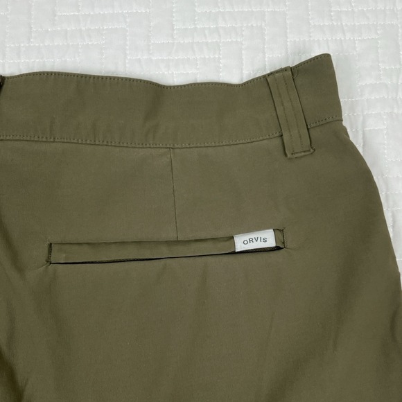 Orvis Pants Adult 34x30 Green Cargo Tech Performance Stretch Hiking Outdoors Men - Picture 7 of 9